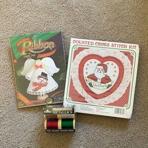 Vintage Christmas Themed Craft Supplies